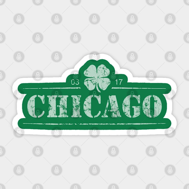 Chicago St Patricks Day Irish Sticker by E